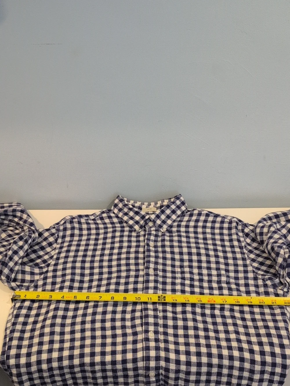J. Crew Mens Large Slim 100% Linen Long Sleeve Button Down Shirt Style #K7899